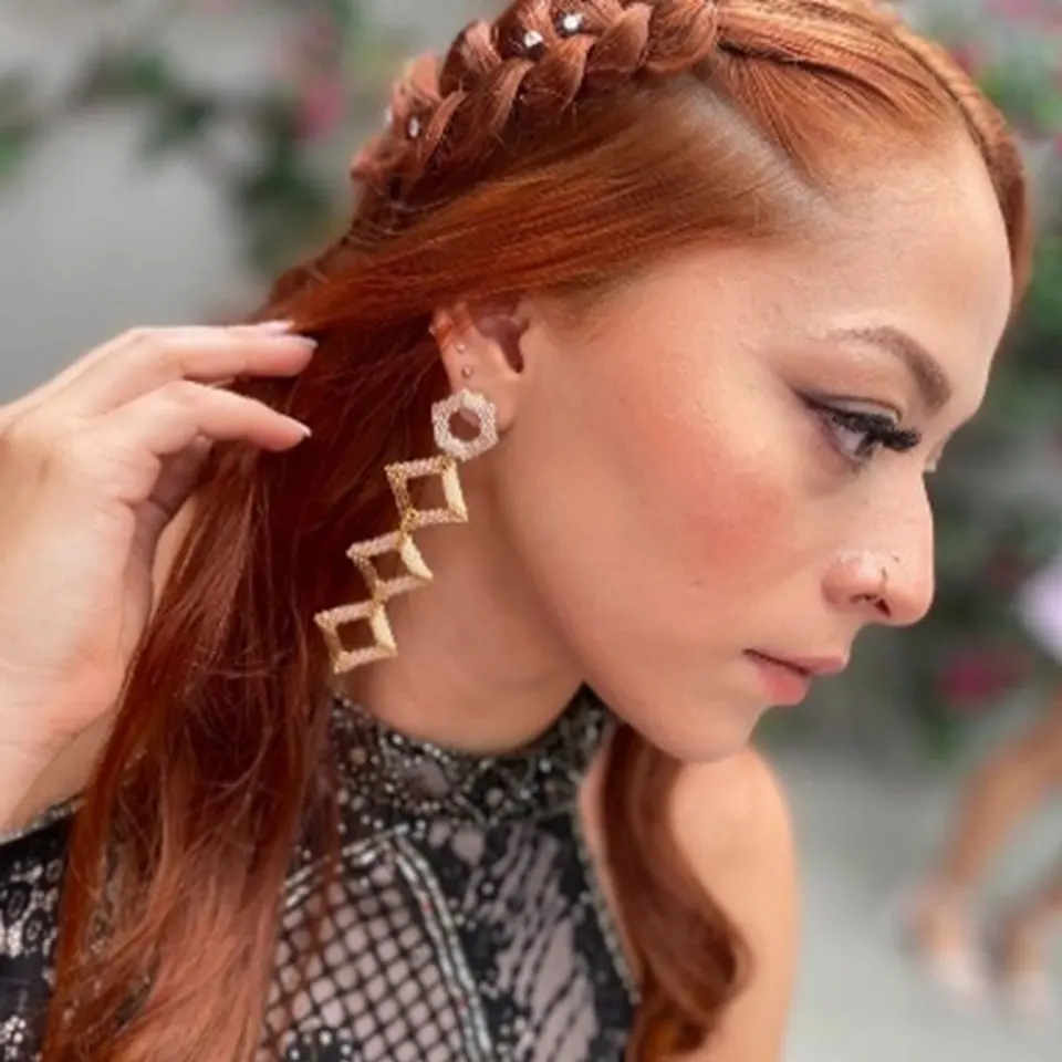 Aretas mini rombo doble peyote en miyuki