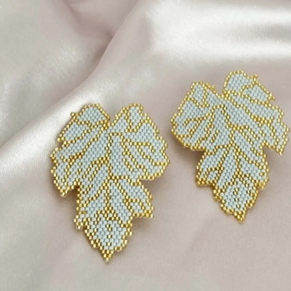 Aretas hojas primavera peyote en miyuki