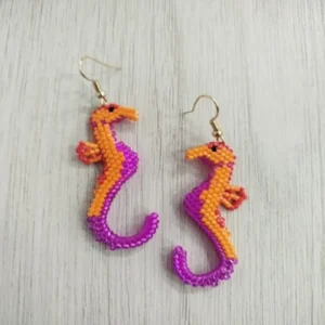 Aretas caballito de mar peyote con volumen