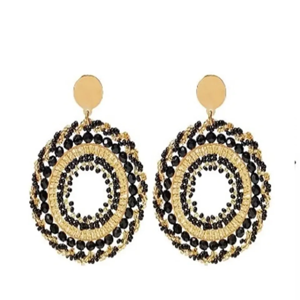 Aretas relieve recamado en miyuki