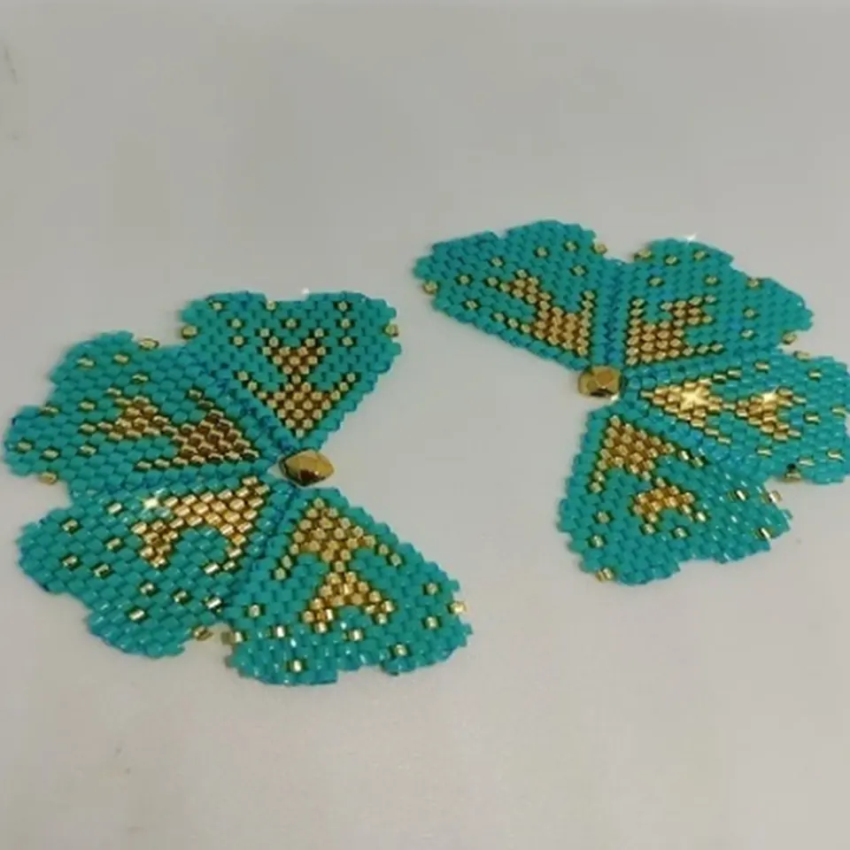 Aretas flor trébol peyote en miyuki