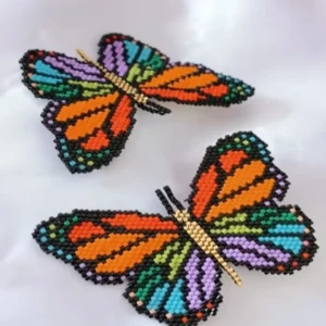 Aretas maxi mariposas peyote en miyuki