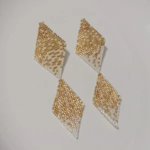 Aretas rombo doble peyote en miyuki