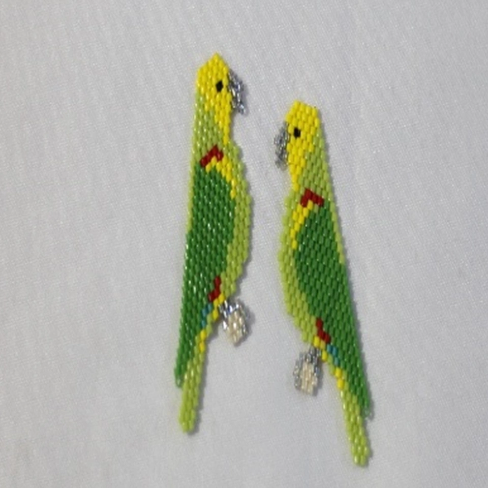 Aretas loro frentiamarillo peyote en miyuki