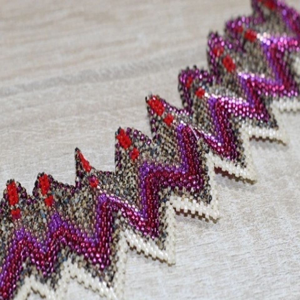 Pulsera cordillera peyote en miyuki