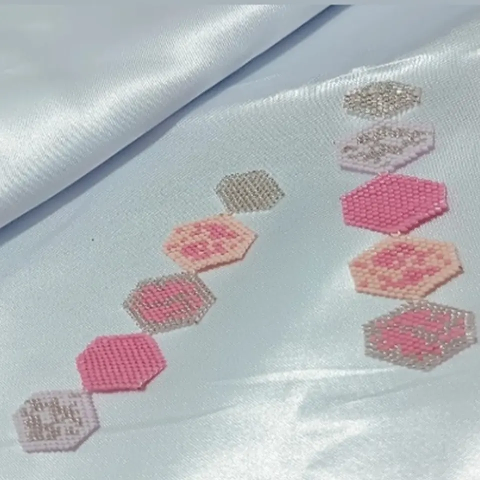 Aretas mini hexágono peyote en miyuki