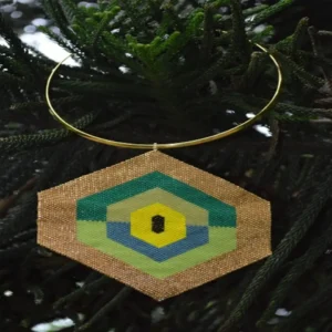 Collar maxi hexágono peyote en miyuki