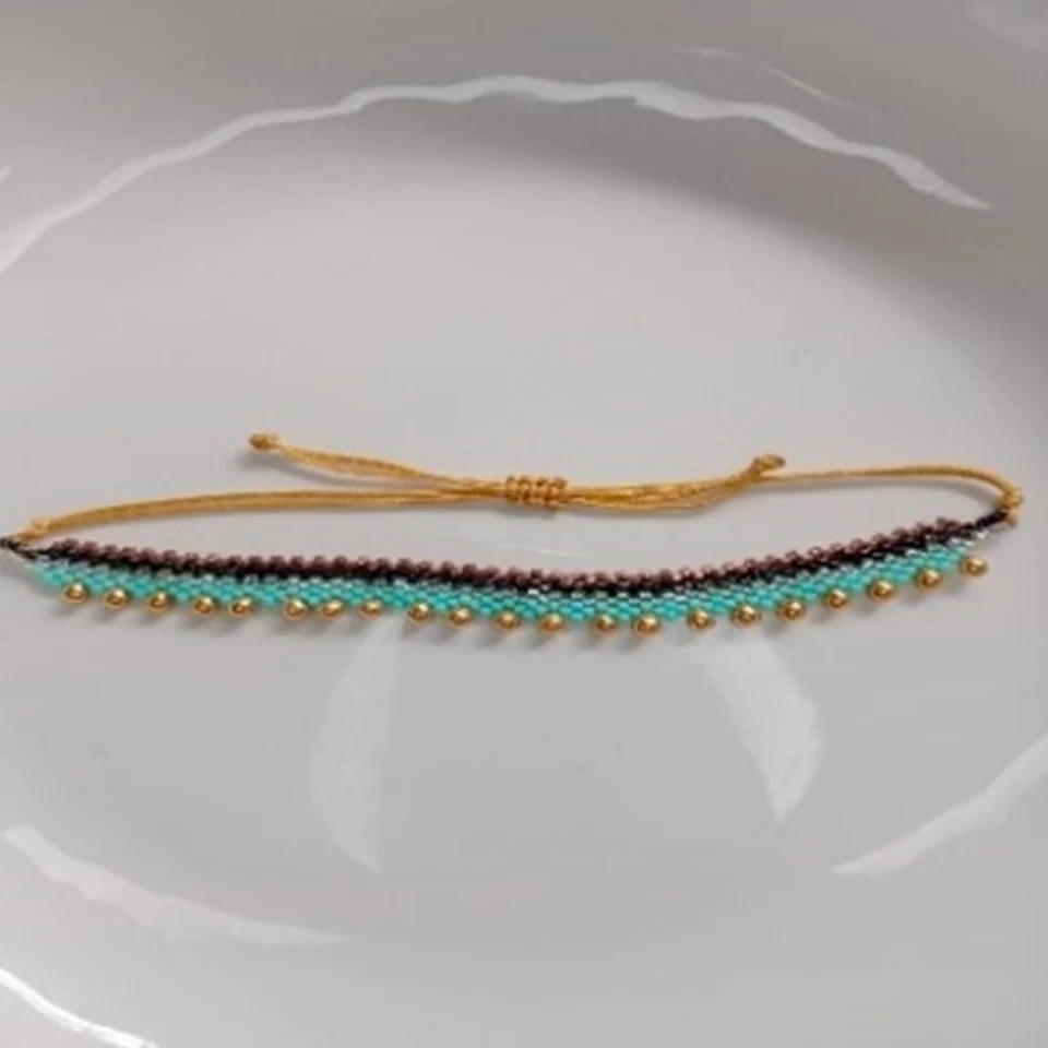 Pulsera montaña lagrimas peyote en miyuki