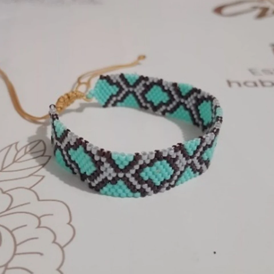 pulsera serpiente peyote en miyuki
