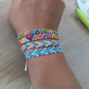 Conjunto arco iris peyote en miyuki