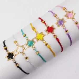 Pulsera estrella sencilla peyote en miyuki