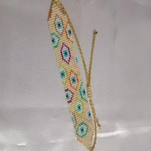 Pulsera telar ojos peyote en miyuki